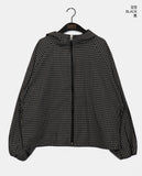Succo Check Two-Way Cotton Hood Zip Up