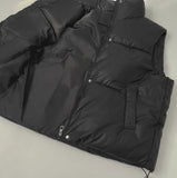 High-Neck Matte Padding Vest