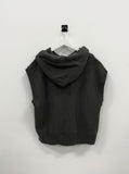 Overhole Hooded Neck Knit Vest