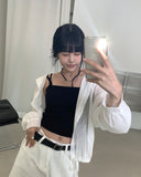 Wish Hood String Summer Cardigan Shirt