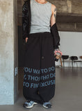 Wanted Lettering Banding Pants