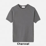 Snug slim ribbed short sleeves