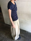 Chier Belt Set Cotton Wide Banding Pants