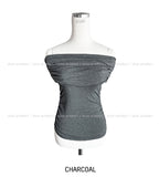 Silky Wrinkle Off-Shoulder Tee