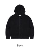 Doven Waffle Knit Hood Zip-Up
