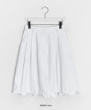 Brikin Cotton Midi Frill Skirt