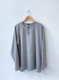 Henry Neck Silket Loose T-Shirt