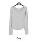 Dian Modal U-Neck Long Sleeve Tee