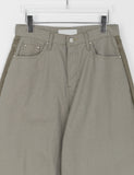 Anati corduroy color matching wide pants