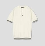 Magnum Muscle Fit Henley Neck Short Sleeve Knit