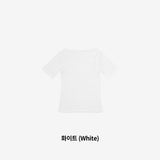Riffen reverse slit T-shirt