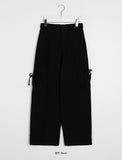 Lakki Bijo Ribbon Cotton Cargo Pants