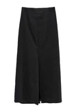 Slit mesh layered long skirt