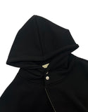 RIVET OVER HOOD ZIP-UP