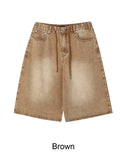 Pino Washed Banding Bermuda Pants