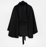 Wool 10%) Gota Cape Half Coat