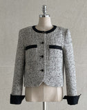 Ent Tweed Color Matching Short Jacket