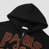 Paris Semi-Crop Hooded Zip-Up