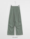 Bekyu Banding Parachute Nylon Wide Pants