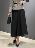 Bedu Double Chiffon Flare Long Skirt