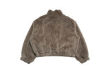 Jad mink fur zip-up