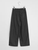 [unisex] Kidem pin tuck banding wide slacks