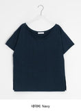 Haboil Loose Fit V-Neck Slub Short Sleeve Tee