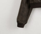 Wort Vintage Washing Leather Crop Blouson Jacket
