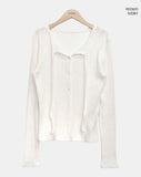 Bokan Strap Ribbed Knit Cardigan