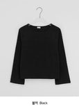 Hipan Round Crop Long Sleeve Tee