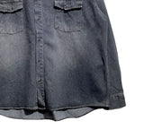 Flood cat brush western denim shirt