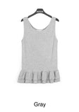Loose Layered Frill Sleeveless