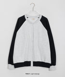 [BAONHAUS] Maltine Raglan Color Matching Round Cardigan