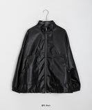 Miroi Two Way Pocket Leather Zip-Up Jumper