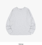 Waffle slab round-neck long sleeve