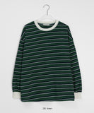 Tokumo Stripe Over Long Sleeve Tee