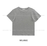 [U-BASIC] Ollie Brushed Round Crop Short Sleeve