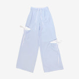 Pidyu Color Matching Side Slit Pants
