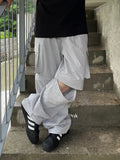 Reon String Two-Way Cargo Pants (SILVER)