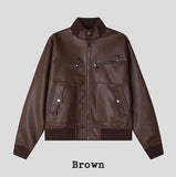 BOD High-neck Leather Jacket