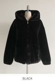 Tera Eco Fur Mink Hood Zip-Up