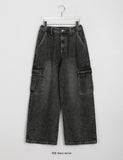 Ontony banding cargo denim pants