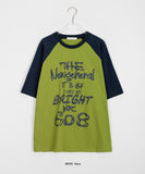 Wans Raglan Color Matching Over Short Sleeve Tee