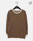 Ratto Stripe Color Matching Long Sleeve Sweatshirt