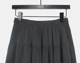 Hetty Tiered See-Through Frill Banding Midi Skirt