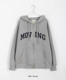 Ketini lettering over hood zip-up