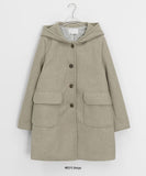 Hisha Quilted Hood Half Coat