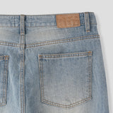 Ice Washed Wide Denim Pants