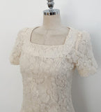 Love Square Flower Flare One Piece