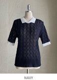 Lyrichell Collar Cable Knit